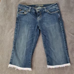 Blue jean capris